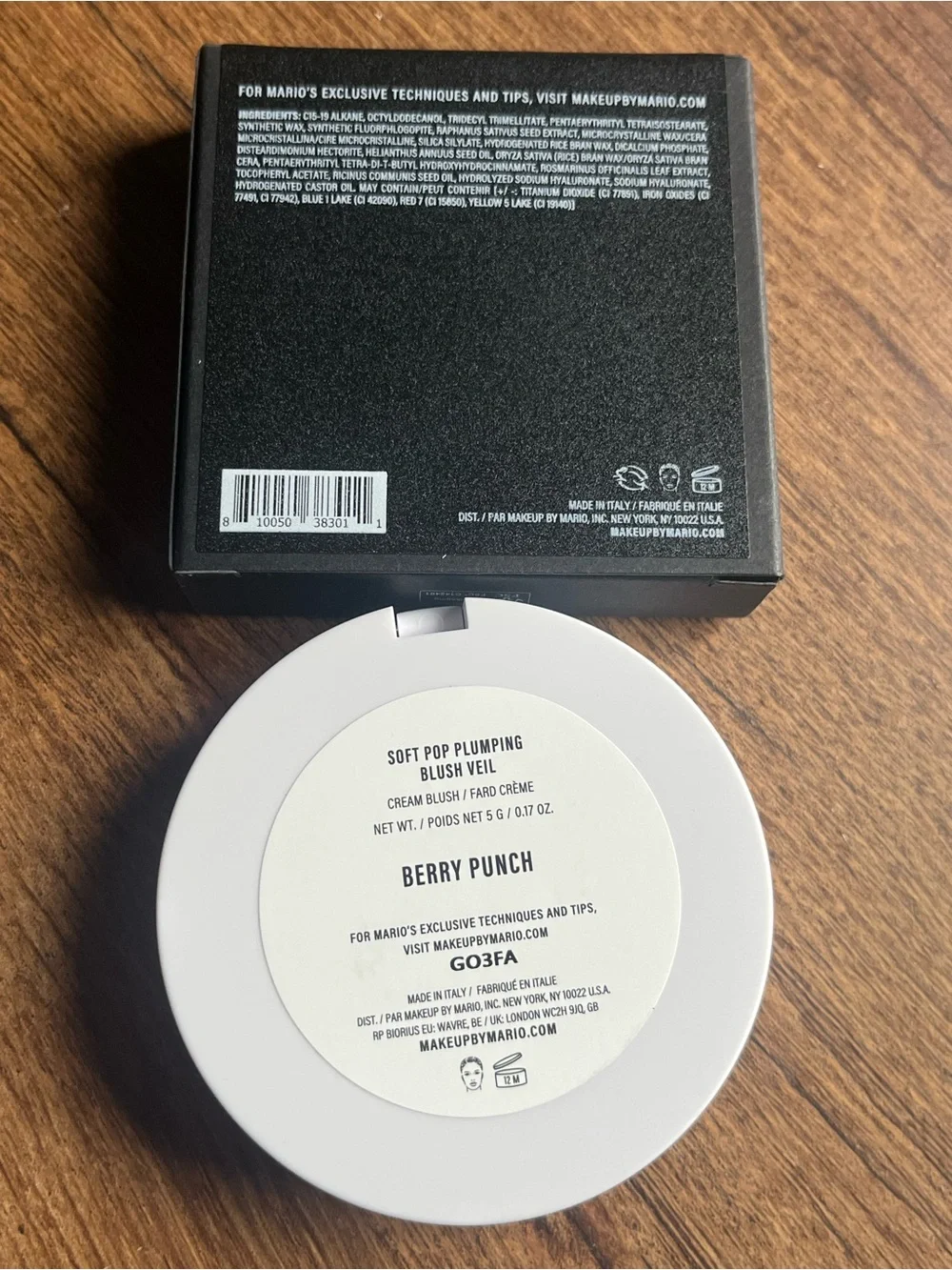 Makeup By Mario Cream Blush — Berry Punch Deep Pink